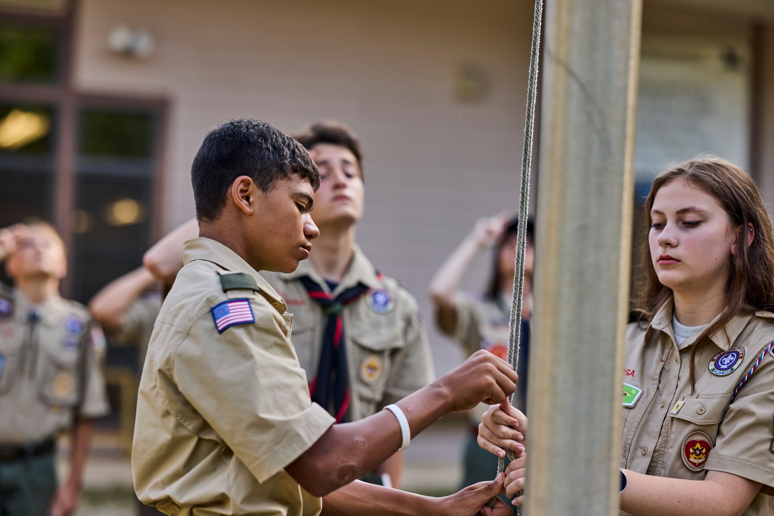 Scout Camp Flag Ceremony Scout Camp Flag Ceremony